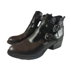 Eurosoft By Söfft Women's Black Size 8 Marlo Buckle Zip Ankle Booties